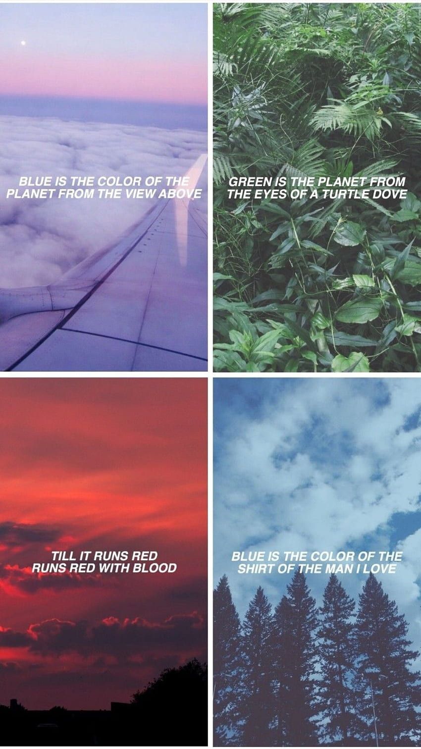Aesthetic pictures with quotes about the color blue - Lana Del Rey