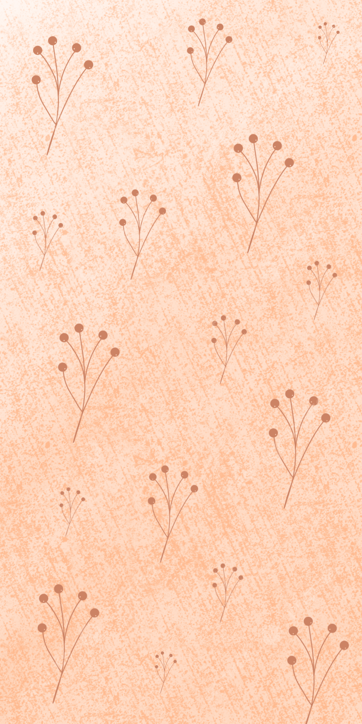 A pattern of small flowers on a pink background - Kawaii