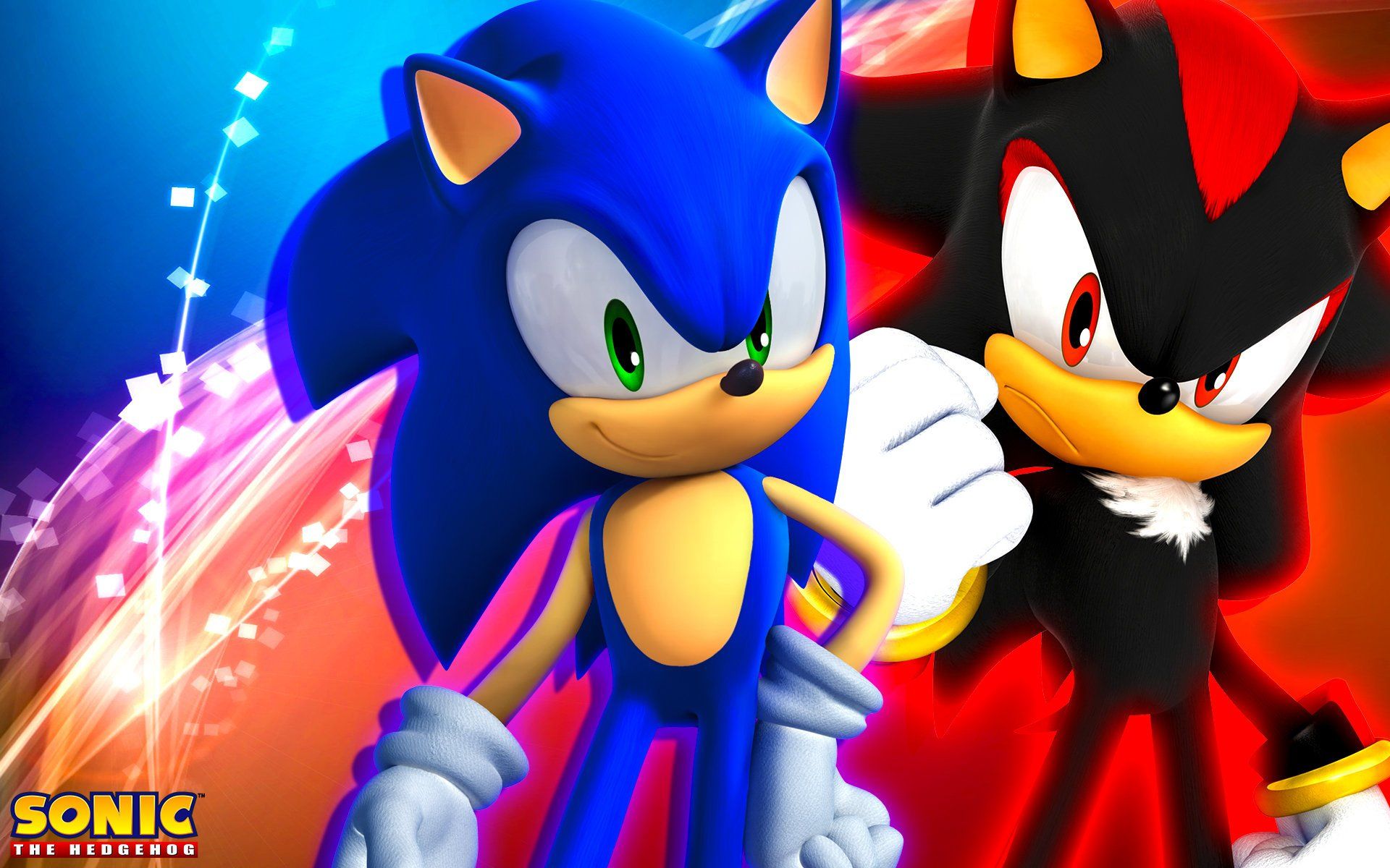 Sonic and Shadow wallpaper I made. - Sonic