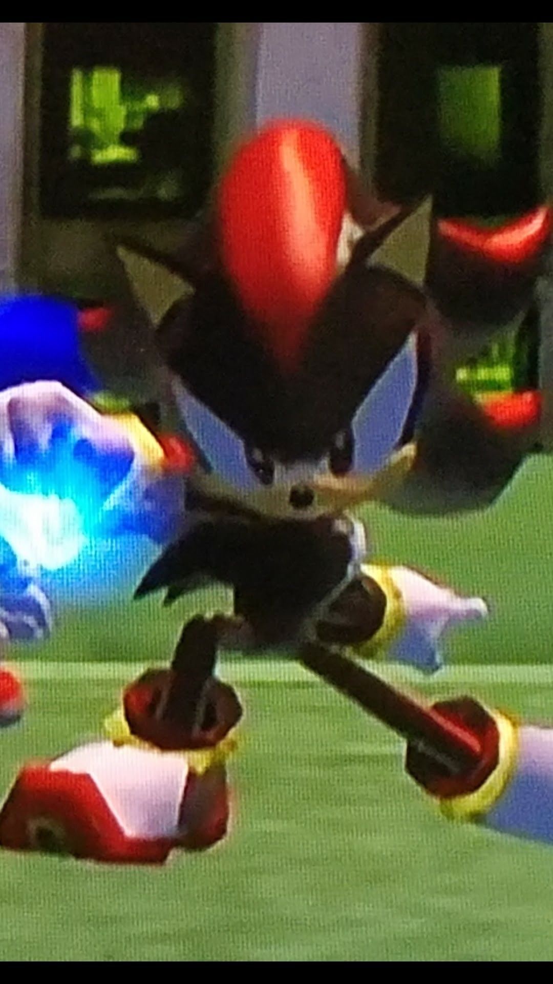 Shadow the hedgehog in the video game - Sonic