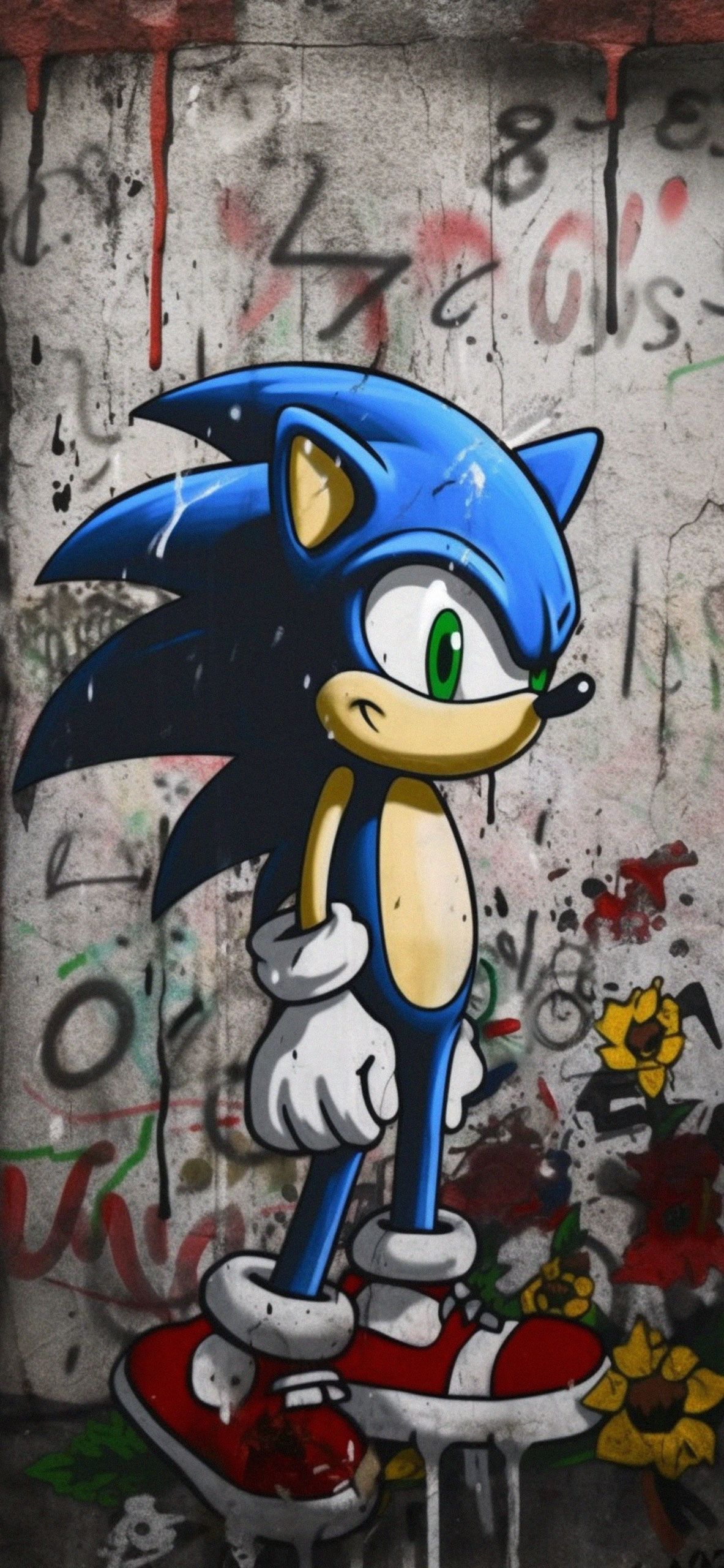Sonic the Hedgehog Street Art Wallpaper Wallpaper 4k