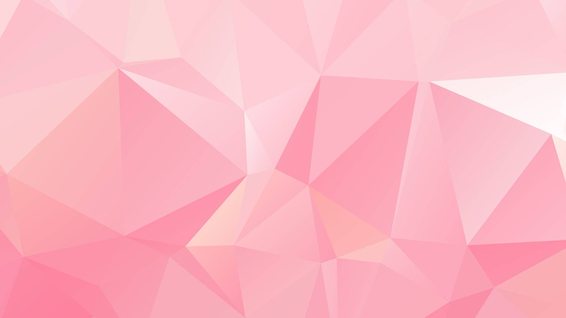 A pink triangle pattern on the wall - Geometry