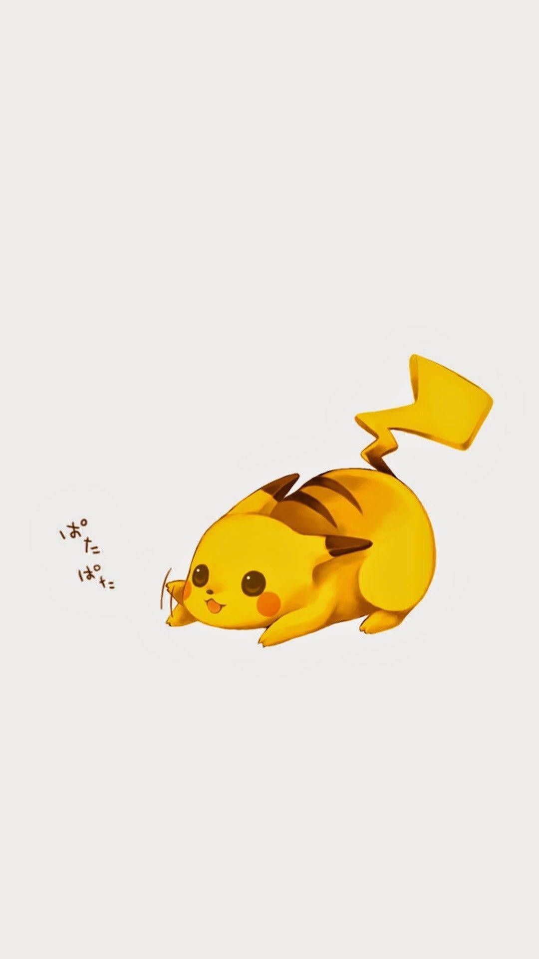 Download Patting Pikachu iPhone Wallpaper