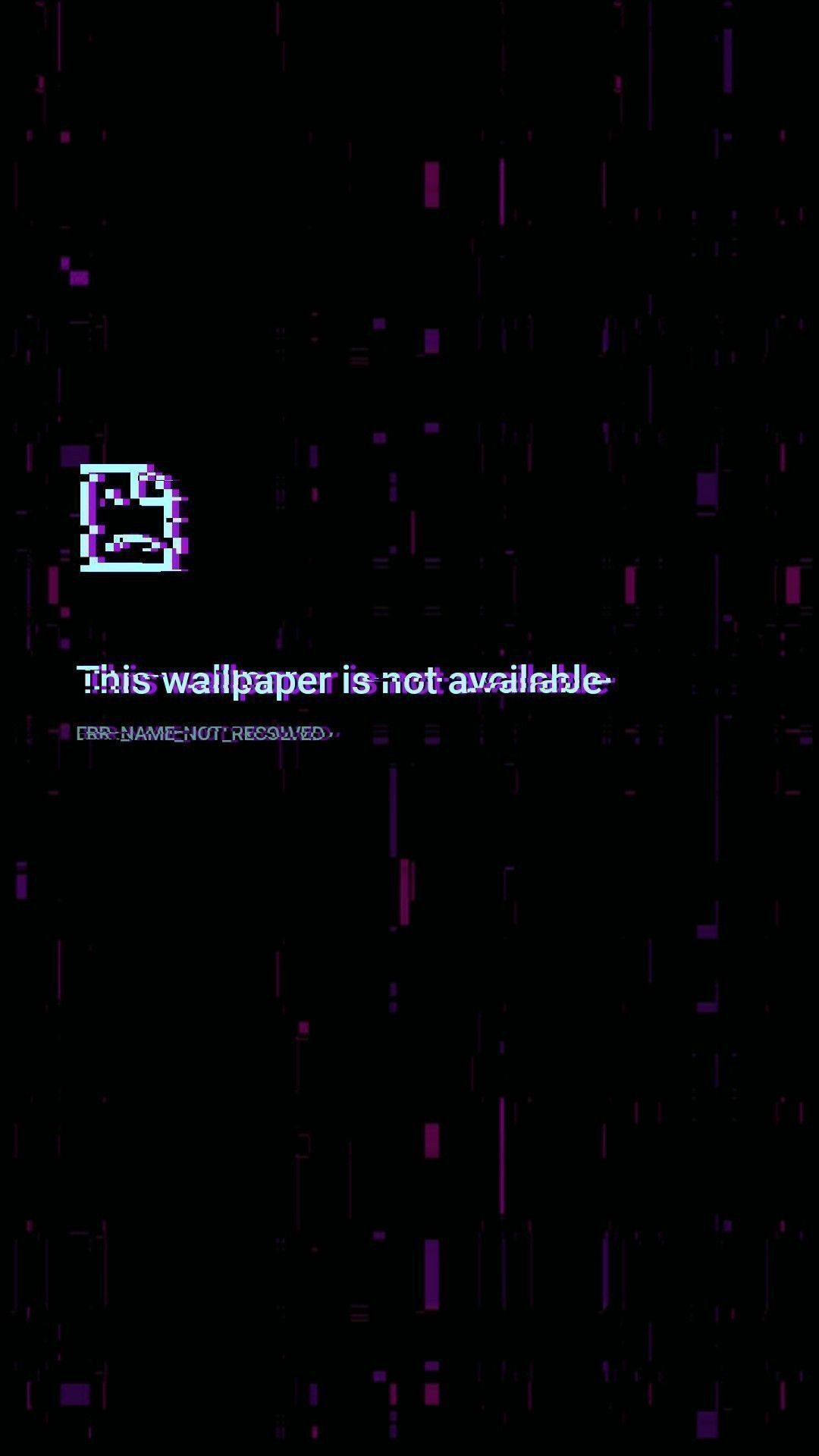 This wallpaper is not available Line names not received - Dark vaporwave, glitch