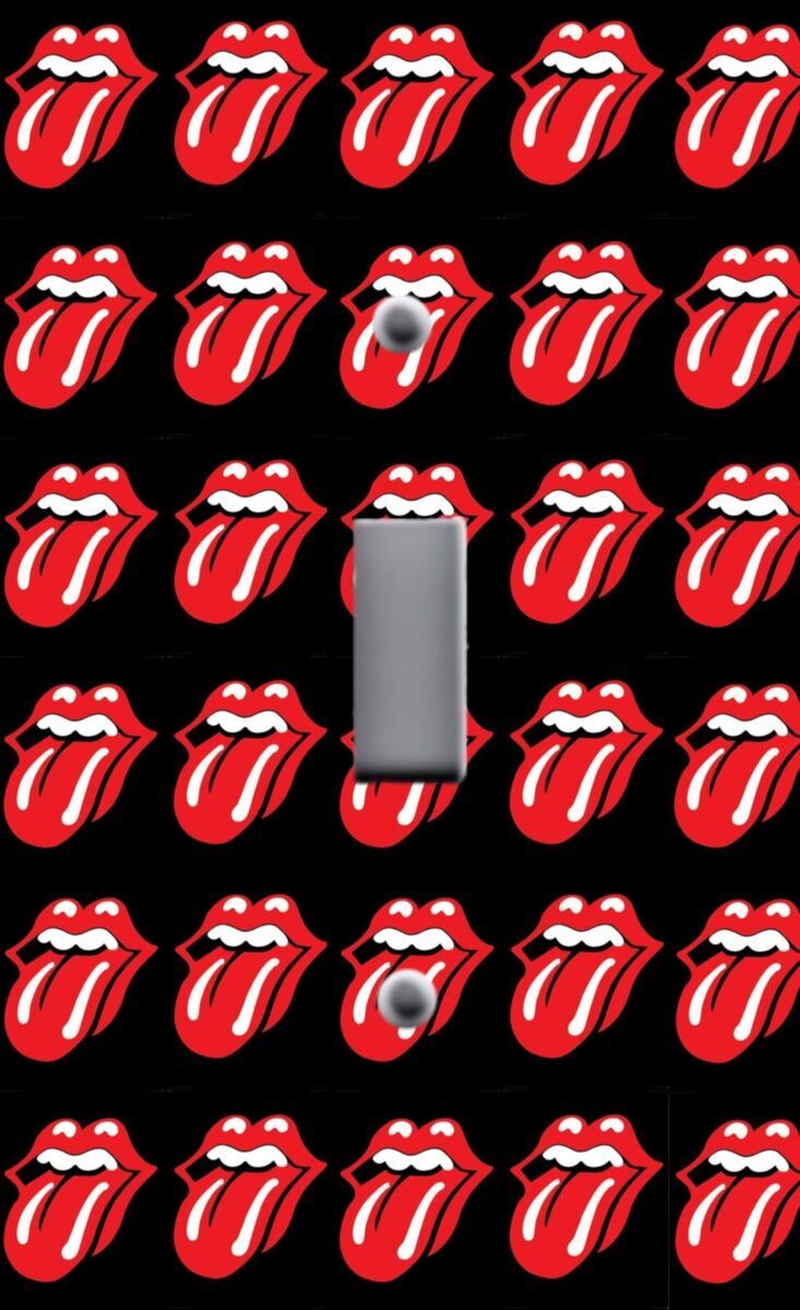 ROLLING STONES MICK JAGGER LIPS repeat MUSIC Light Switch WallPlate Outlet Cover