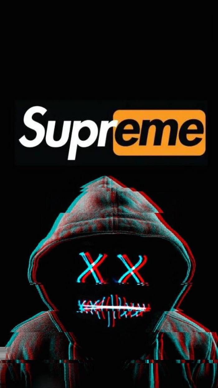 Supreme wallpaper with a hoodie and the word supreme - Supreme