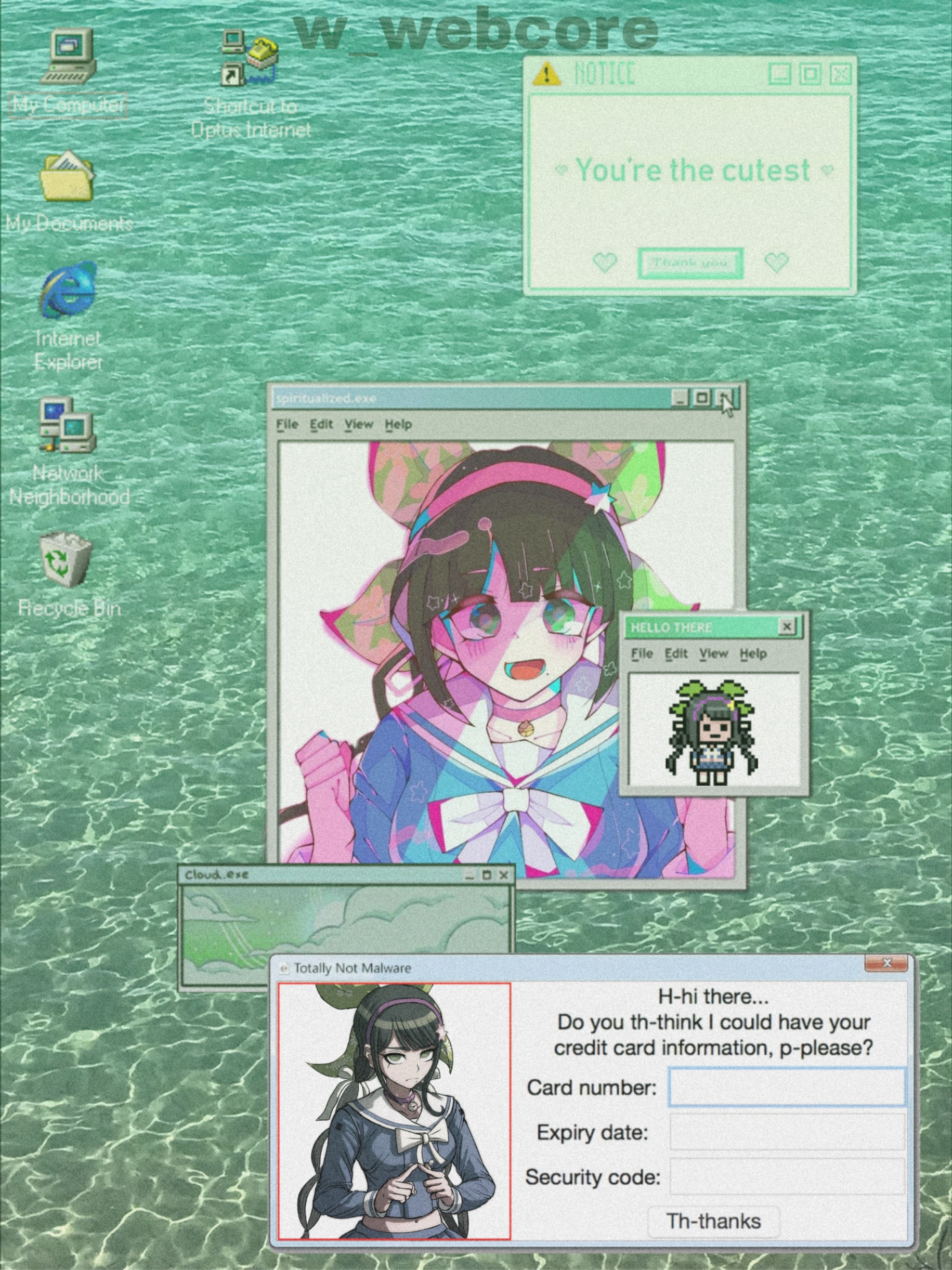 A screenshot of a computer desktop with a message that says 