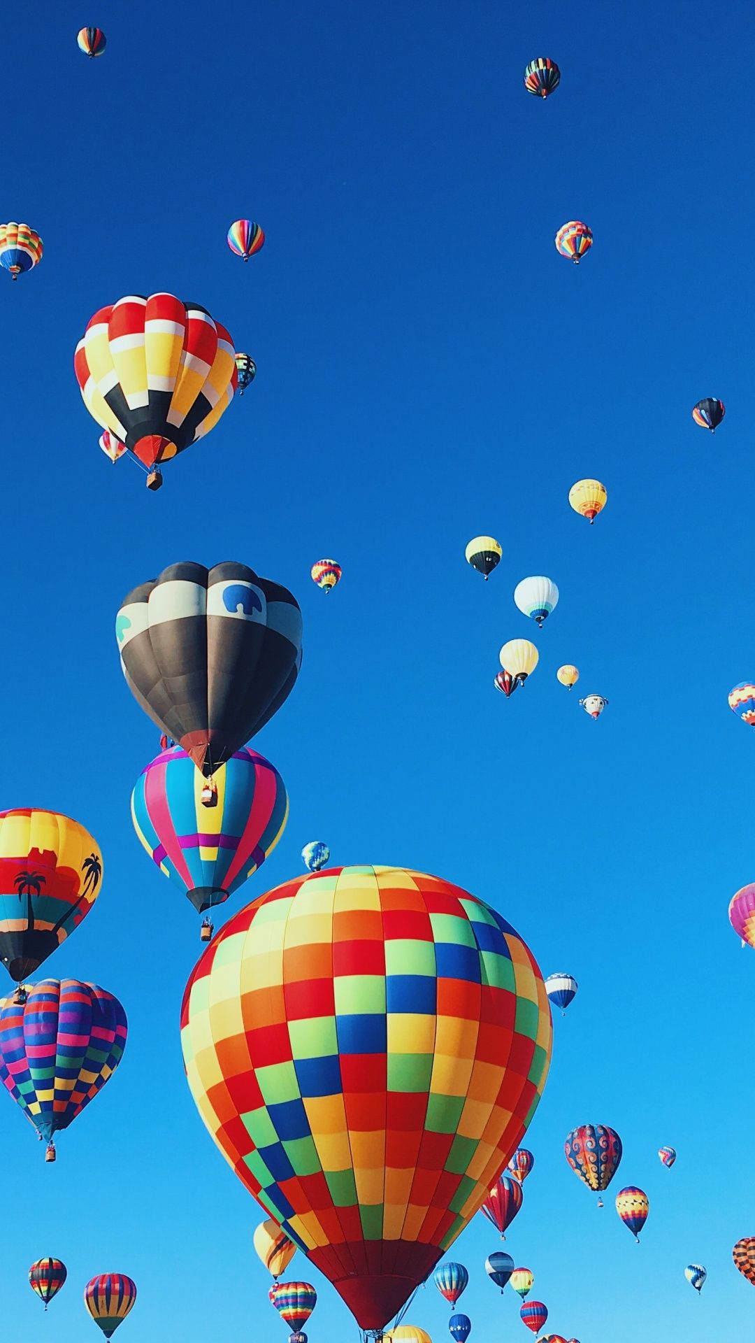Hot air balloons Wallpaper 4K, Festival, Colorful, Blue Sky