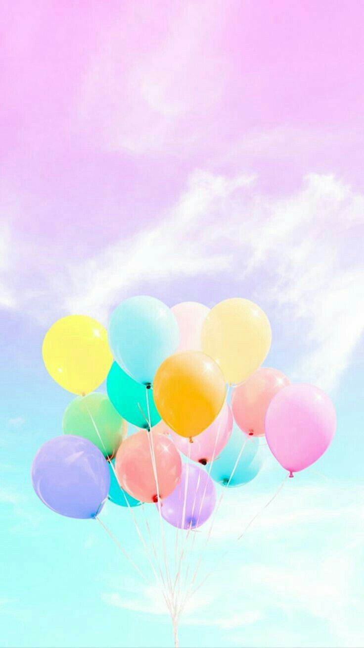 Multicolored balloons floating in the sky - Balloons