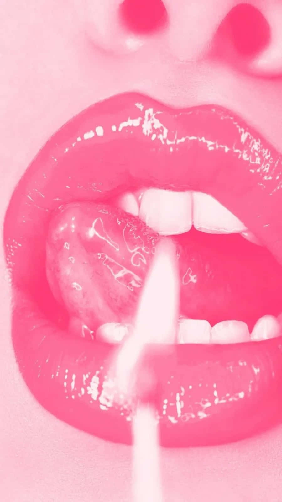Download Sensual Pink Lipstick Experience Wallpaper