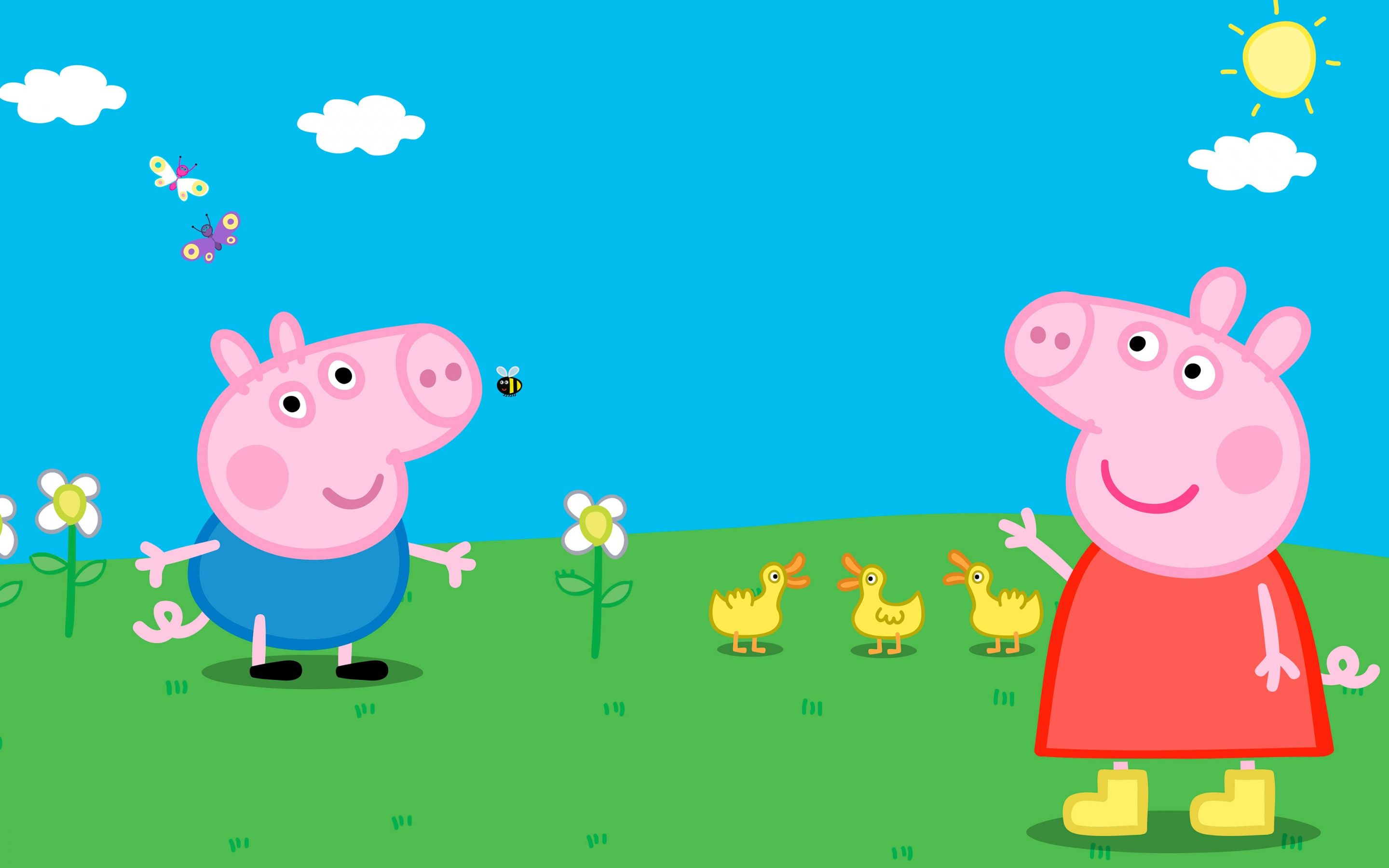 George Pig Wallpaper 4K, Peppa Pig, TV show, Cartoon