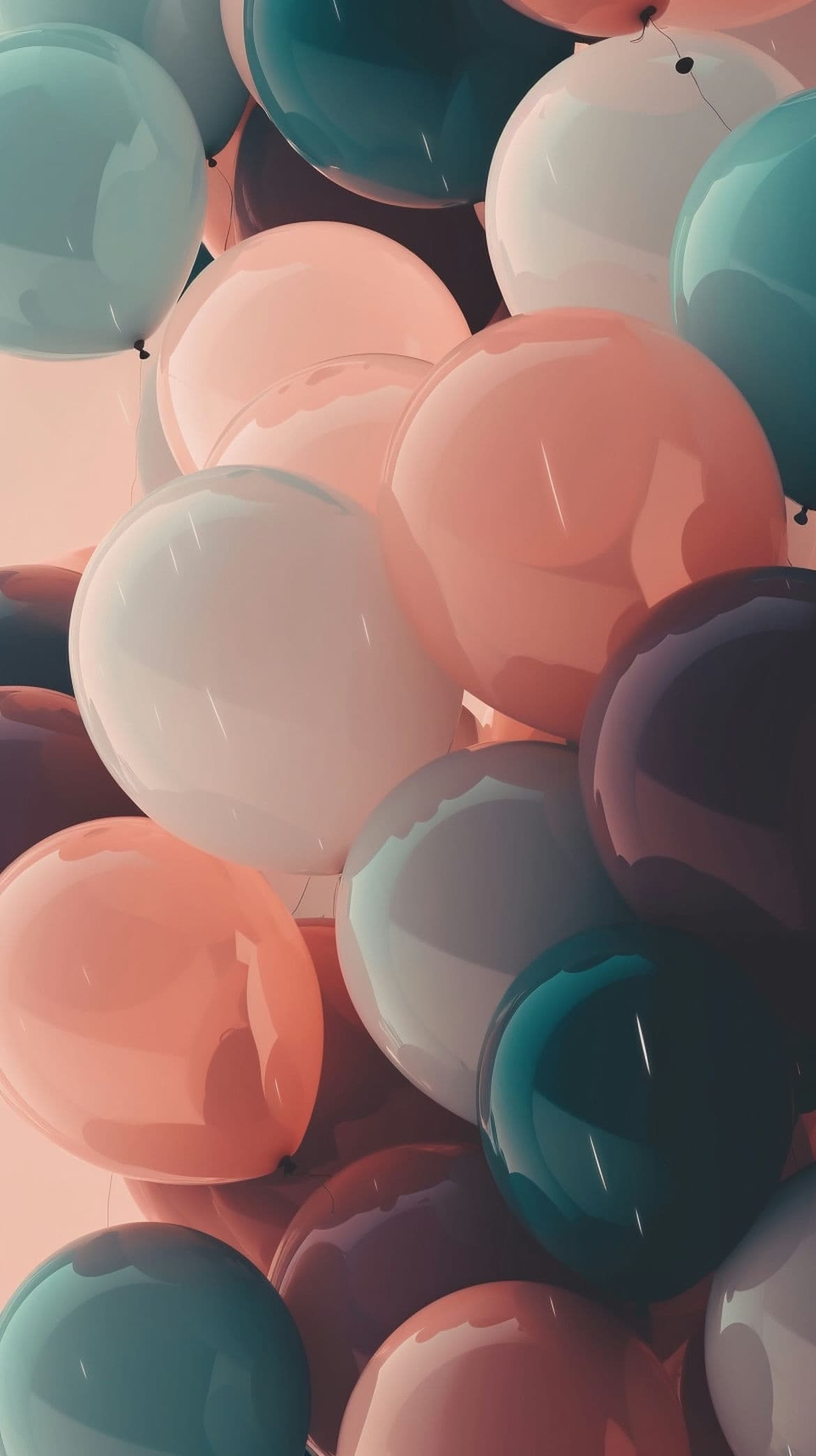IPhone wallpaper with colorful balloons. - Balloons