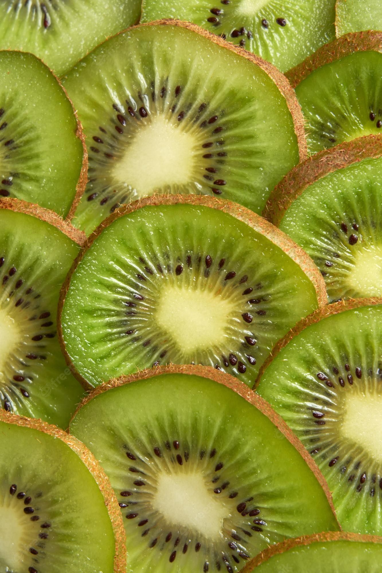 A close up of sliced kiwi fruit - Kiwi
