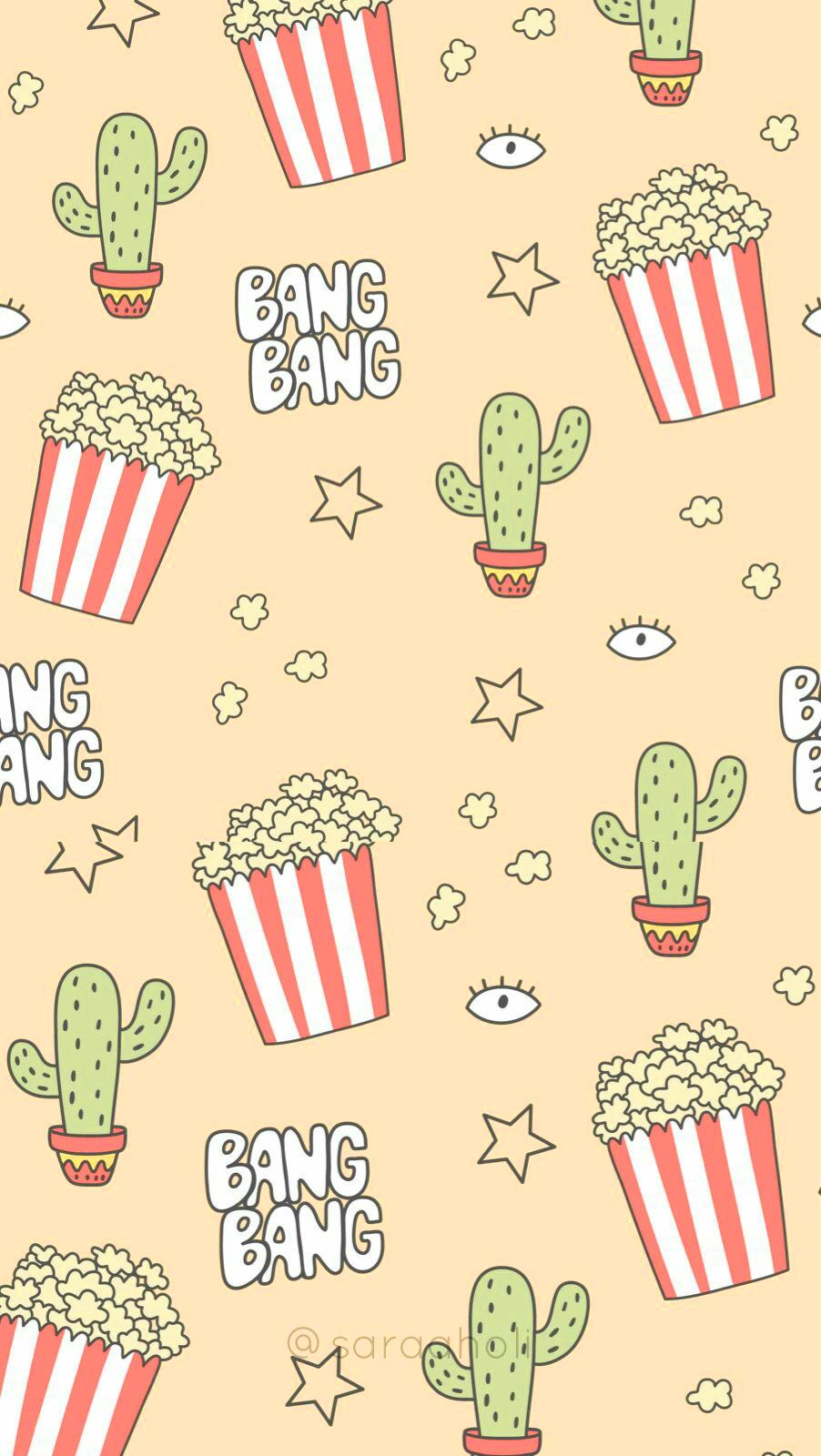 Cute Popcorn Wallpaper Free Cute Popcorn Background