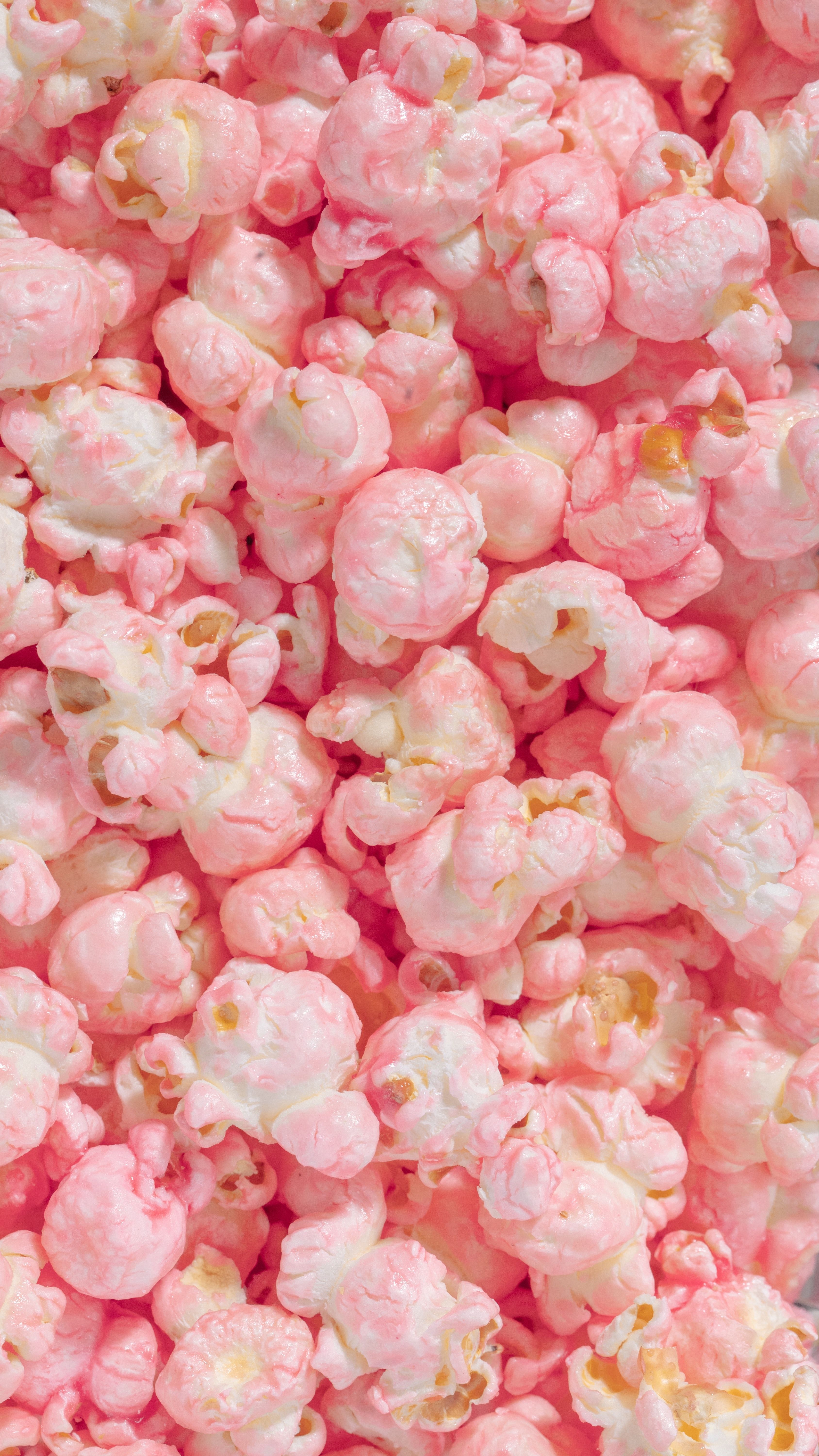 Delicious Pink Popcorns In Close Shot · Free