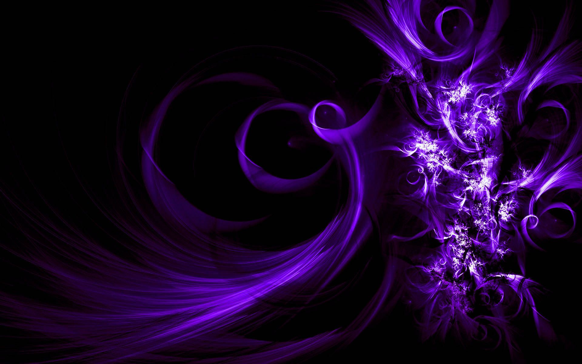 Purple abstract wallpaper with a black background - 1920x1200