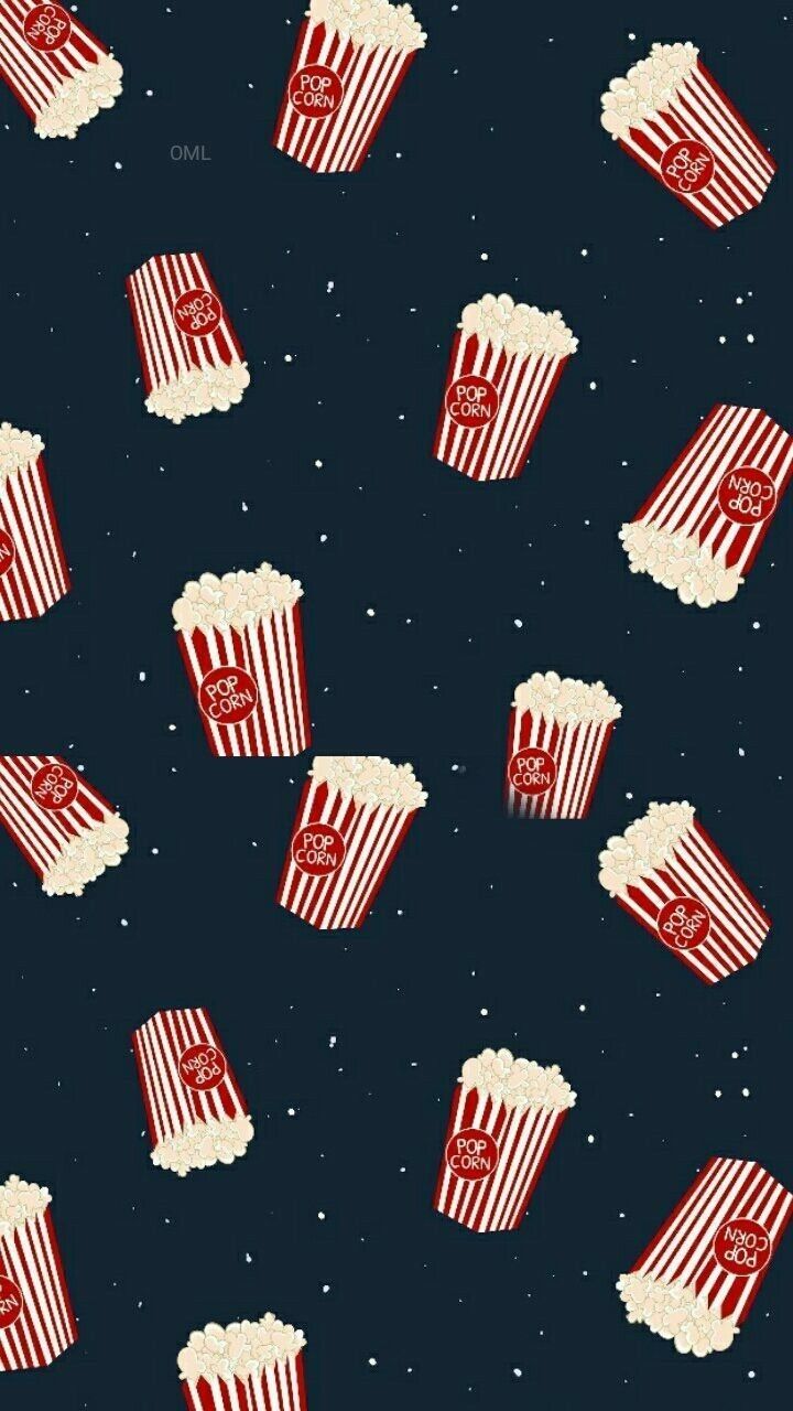 Cute food wallpaper, Wallpaper iphone cute, Phone wallpaper - Popcorn