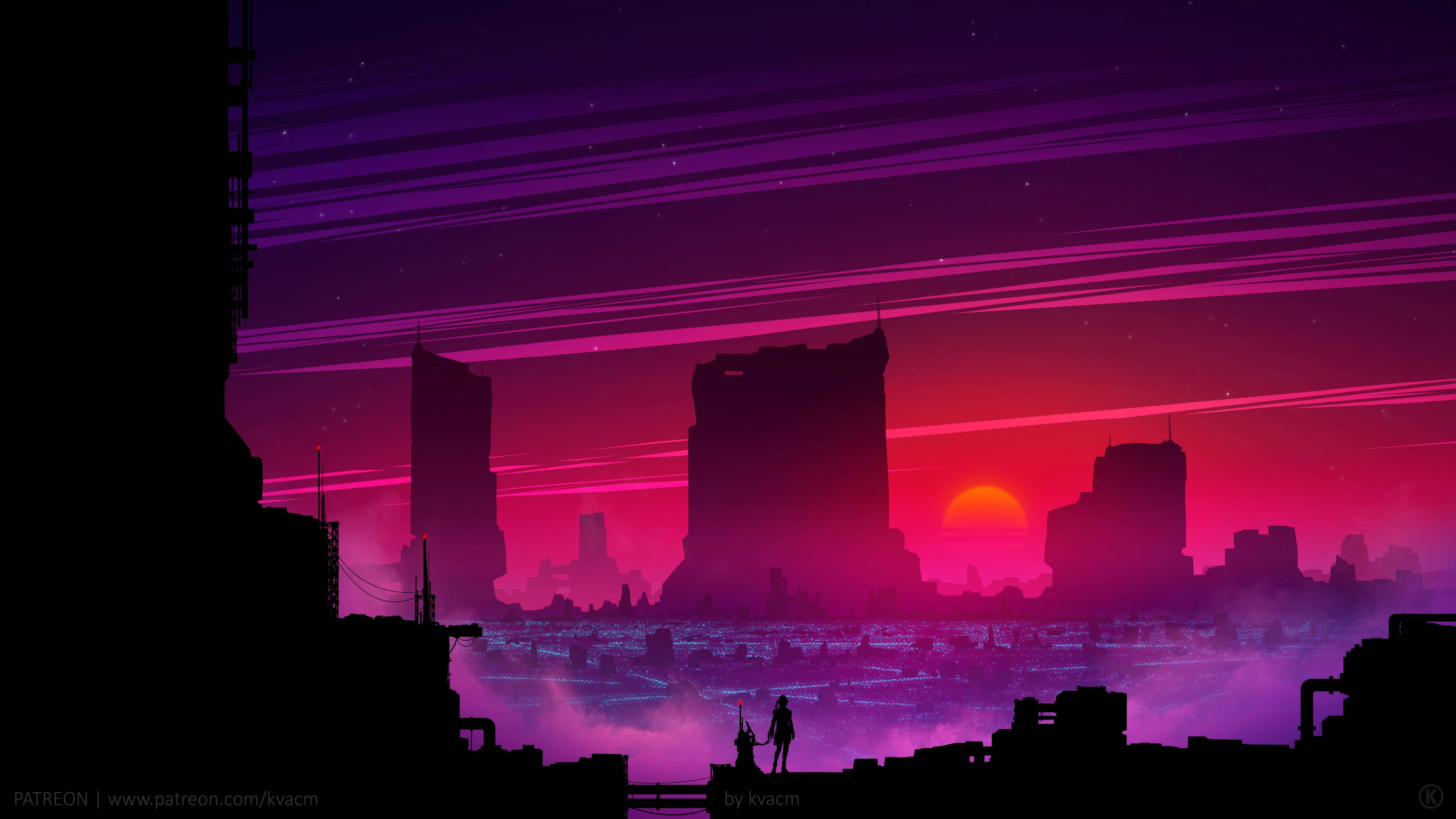 Download Synthwave Wallpaper