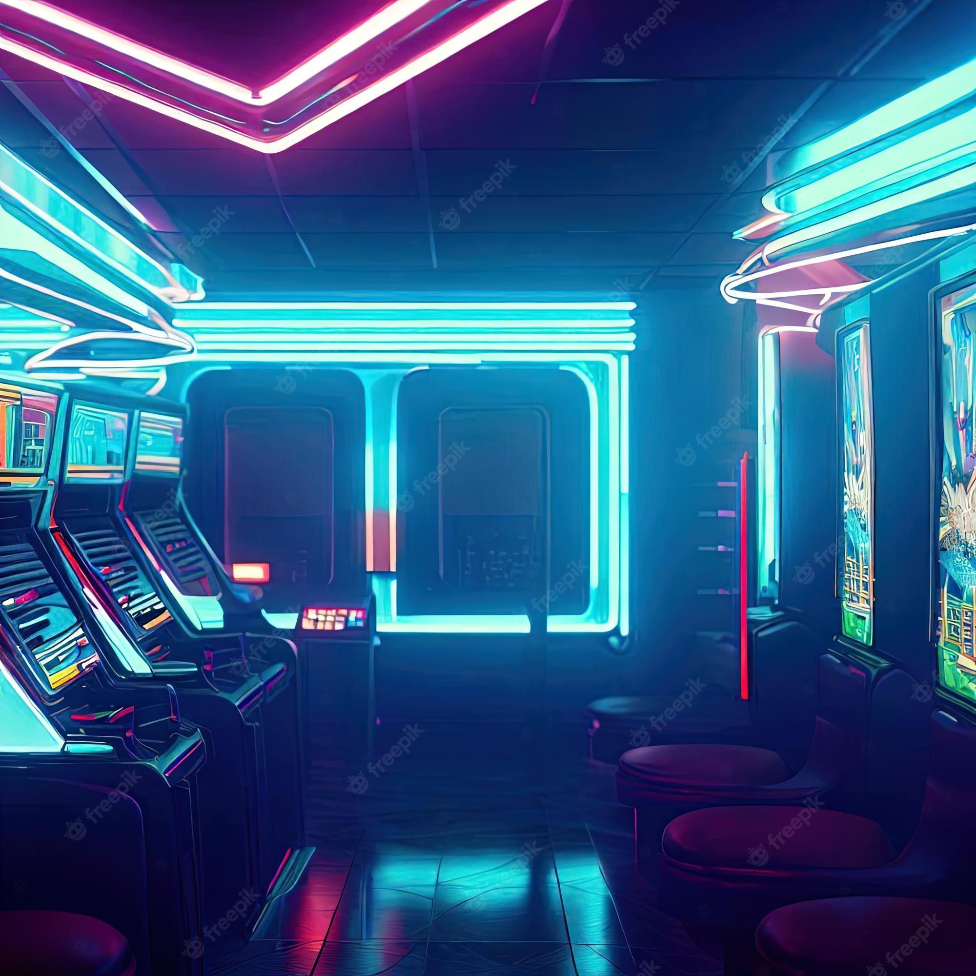 Arcade Room Background Image