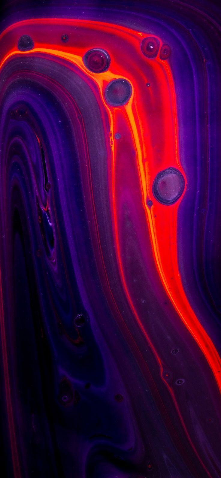 A red and purple abstract painting - Slime