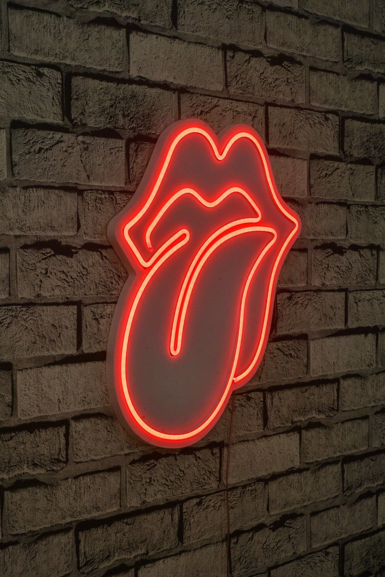 Rolling Stones Neon Sign Wall Decor Handmade Custom Neon Red