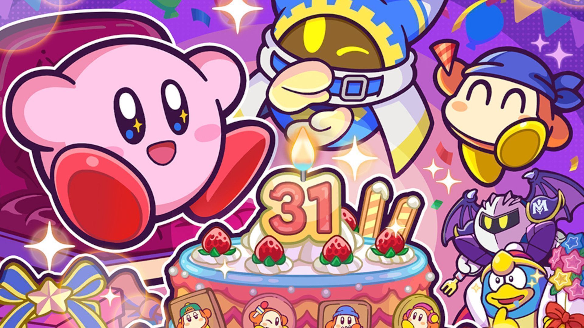 Kirby and the Forgotten Land, Kirby's 31st birthday - Cake, Kirby, birthday