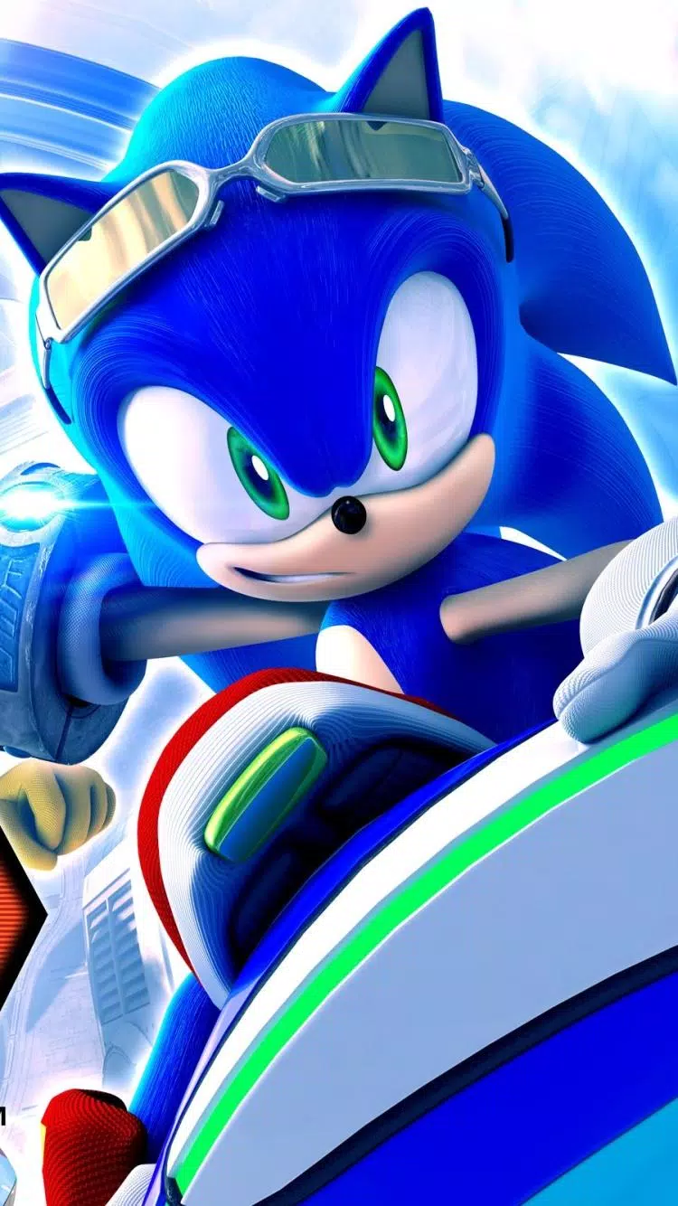 A picture of the hedgehog from the Sonic the Hedgehog series. - Sonic