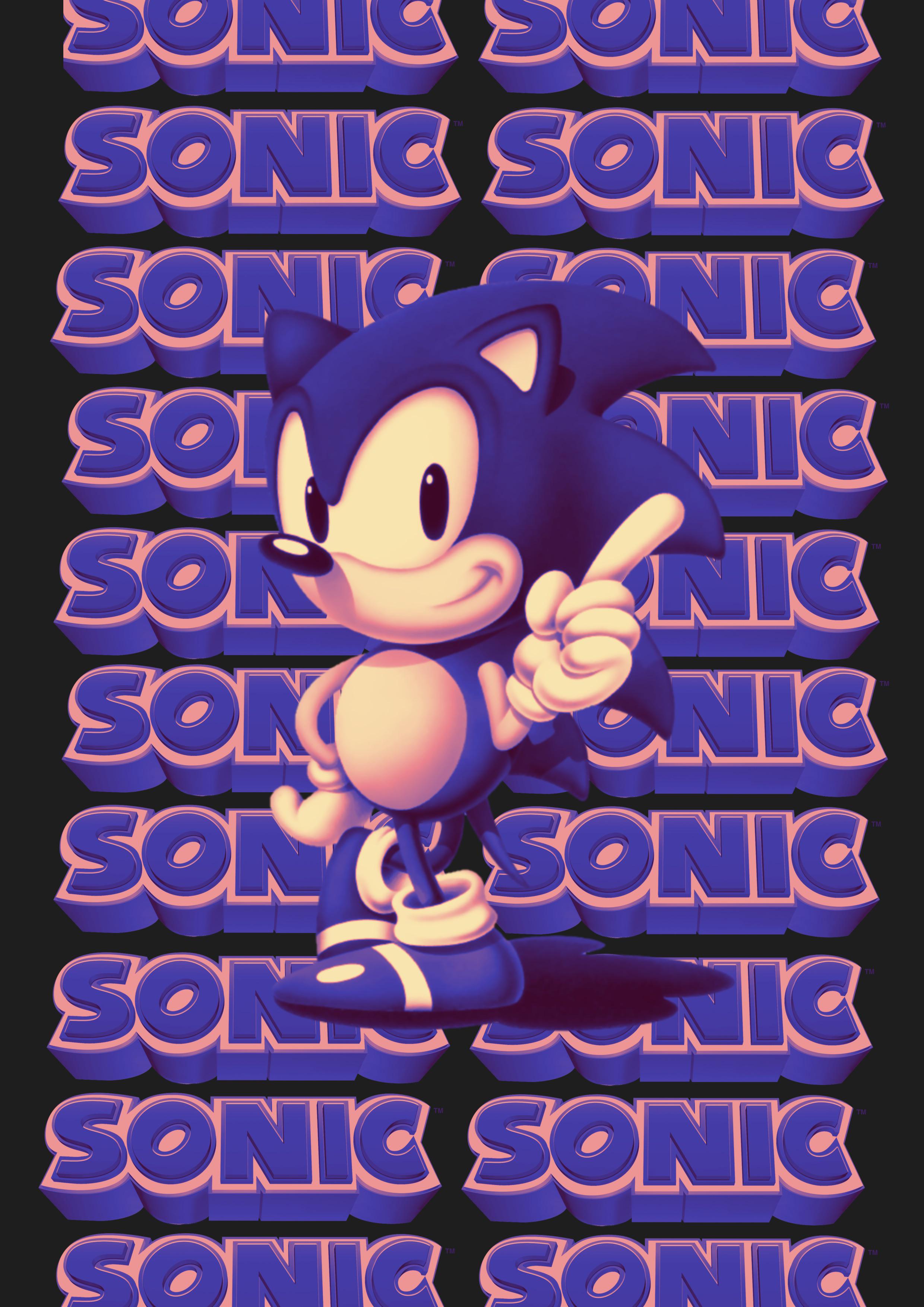 Sonic the Hedgehog wallpaper with Sonic pointing at the camera - Sonic