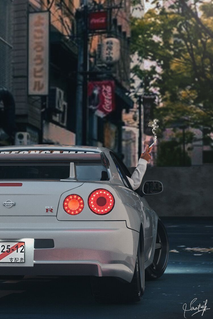 A car with the plate 25-12 - Nissan Skyline