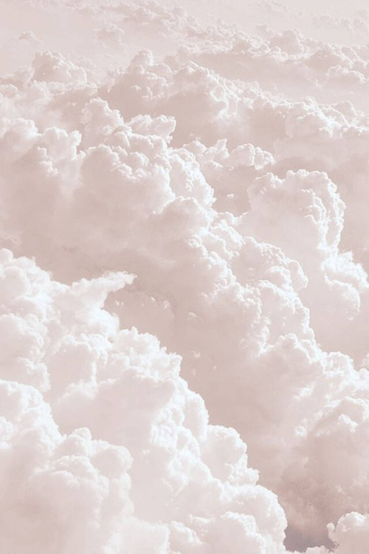 Download Fluffy Clouds White Aesthetic iPhone Wallpaper