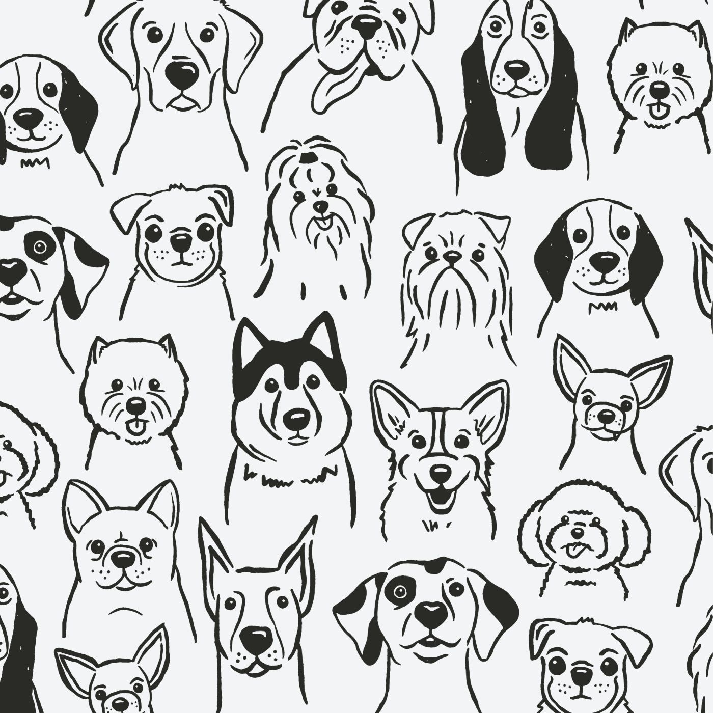 Puppy Dogs Peel And Stick Removable Wallpaper. Love vs. Design