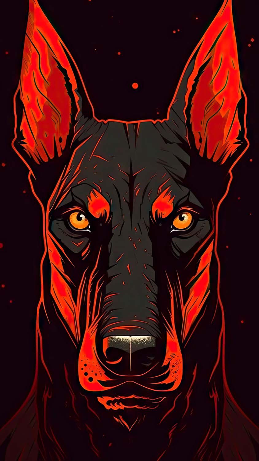 Black Dog iPhone Wallpaper HD