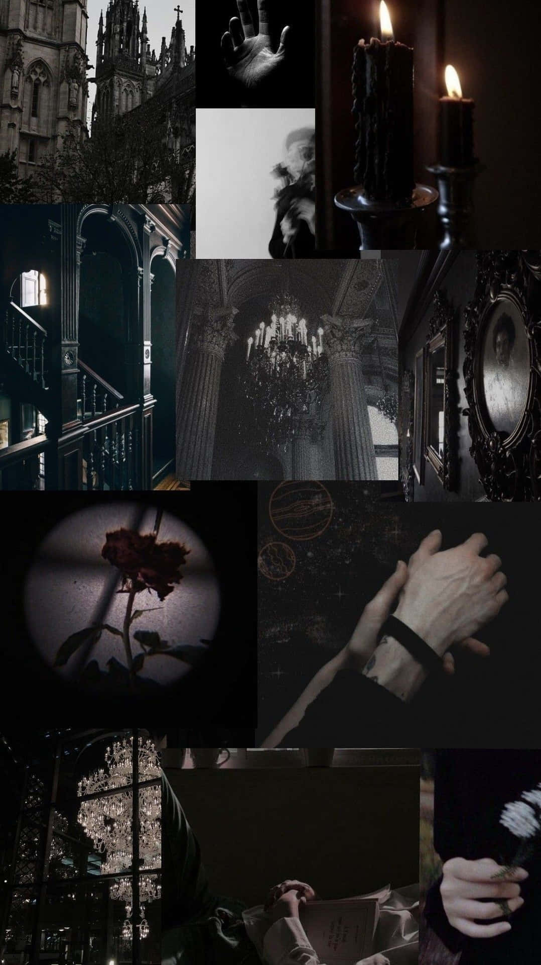 Aesthetic background for a dark academia aesthetic. - Vampire