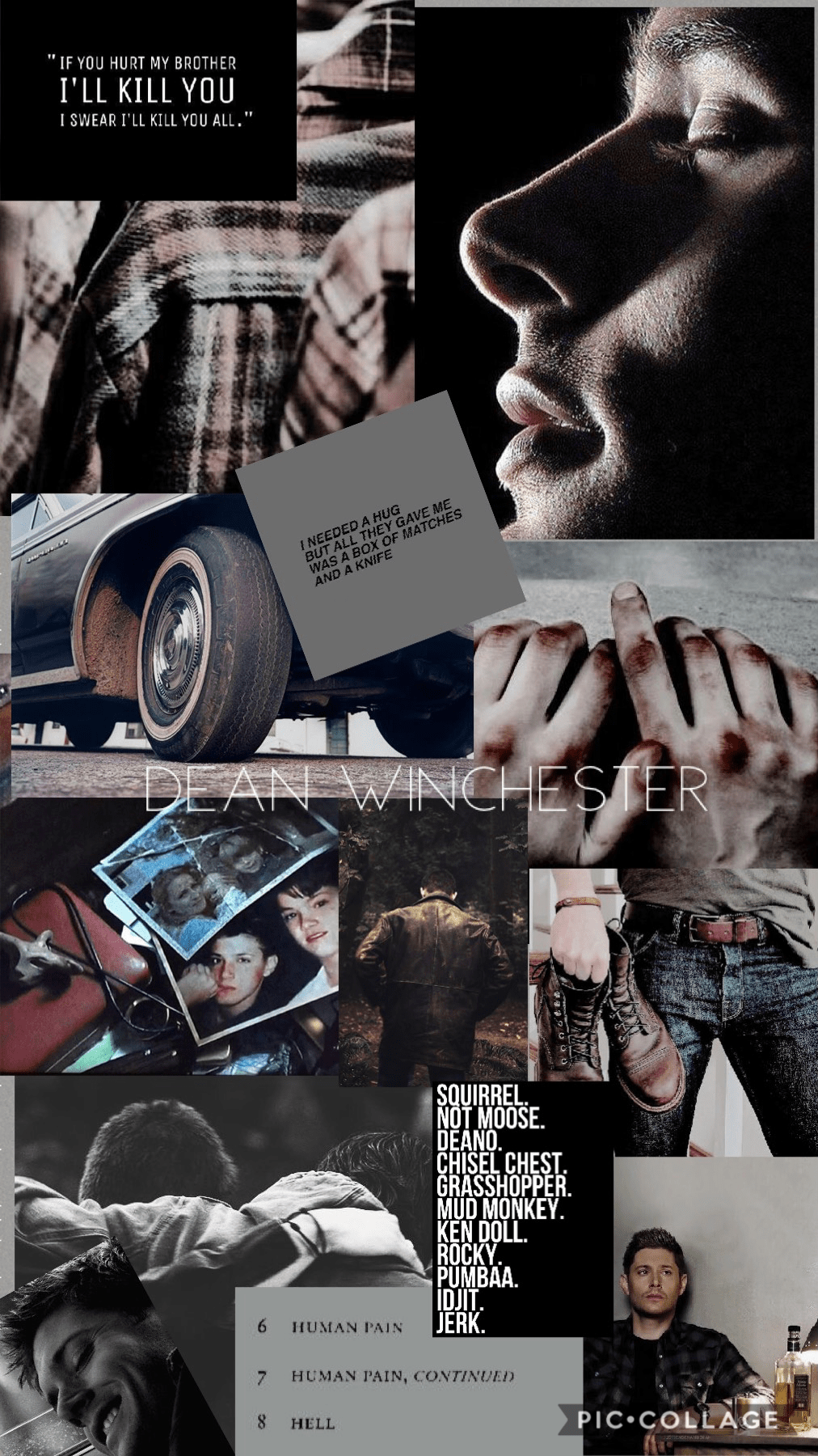 Dean Winchester collage made by me - Vampire