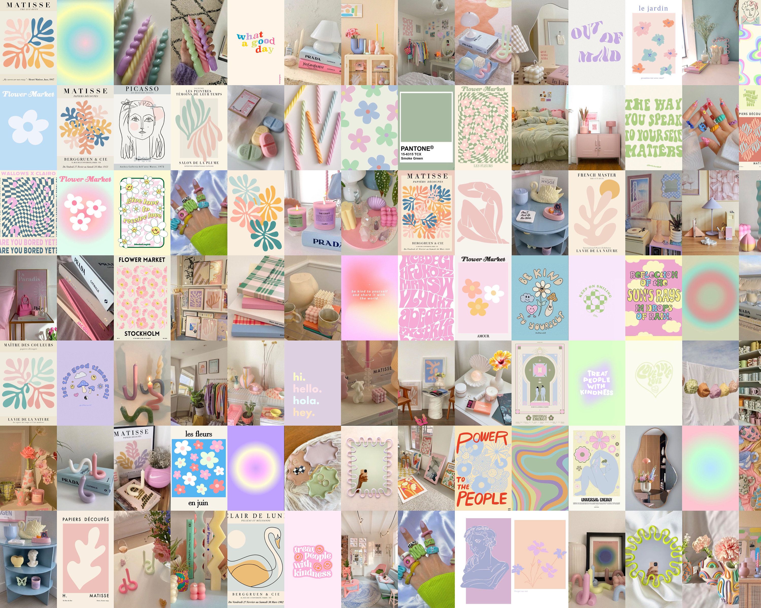 Danish Pastel Wall Collage Kit Danish Collage Kit Pastel