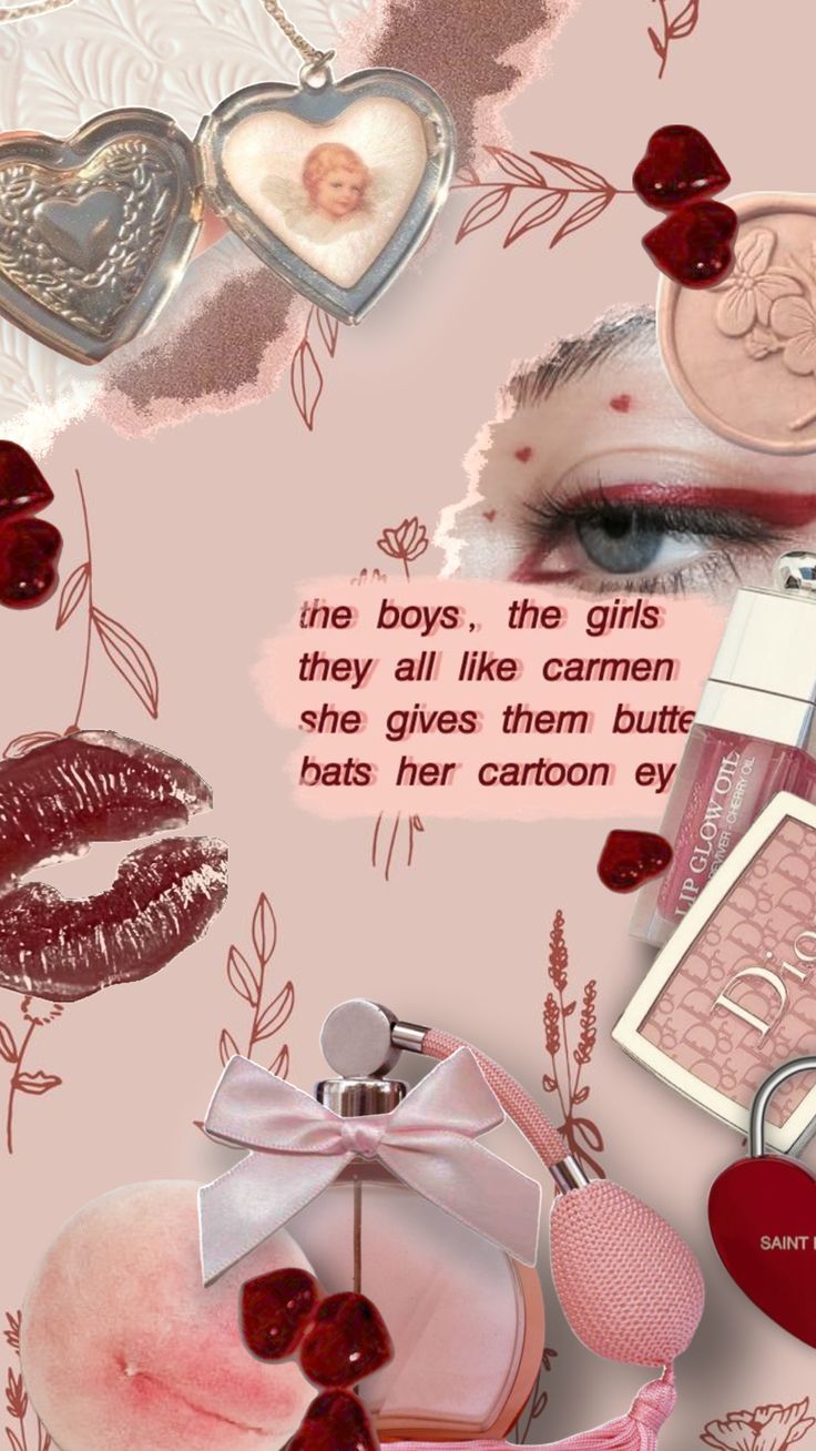 Aesthetic background with a quote - Coquette