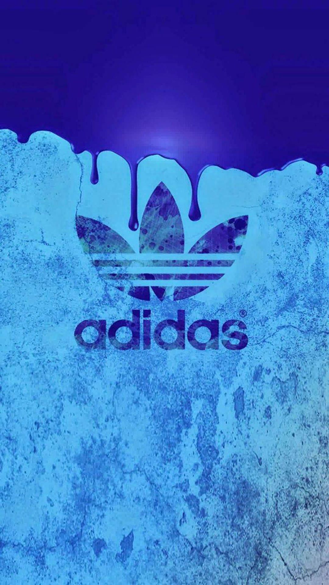 Download Blue Aesthetic Adidas Dope iPhone Wallpaper