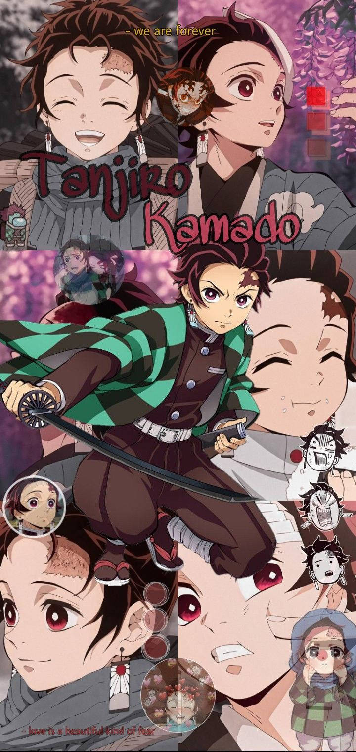 Kamado Tanjirou is a fictional character from the anime series Demon Slayer: Kimetsu no Yaiba. He is the protagonist of the story and is known for his strength, determination, and loyalty to his friends and family. - Tanjiro Kamado