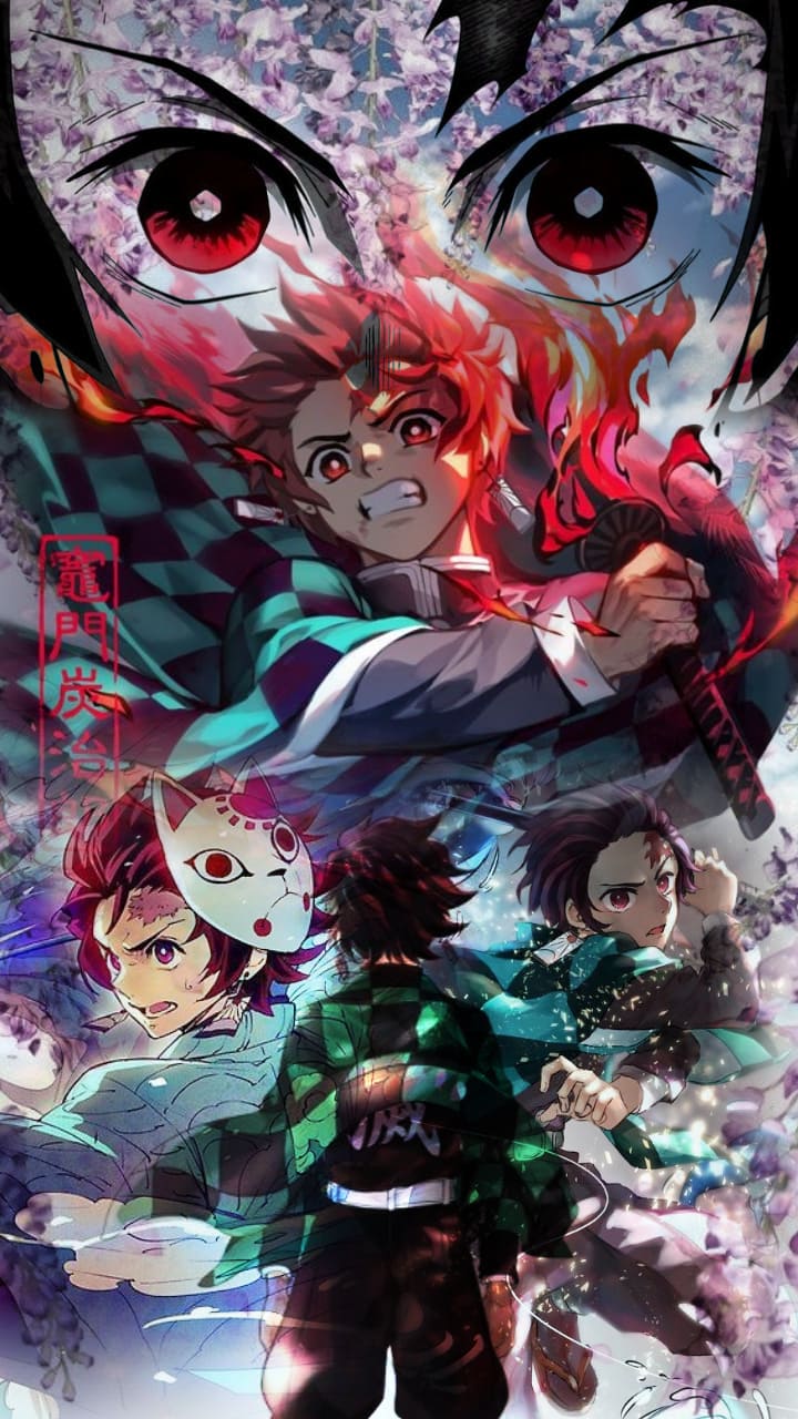 Demon Slayer iPhone Wallpaper with high-resolution 1080x1920 pixel. You can use this wallpaper for your iPhone 5, 6, 7, 8, X, XS, XR backgrounds, Mobile Screensaver, or iPad Lock Screen - Tanjiro Kamado