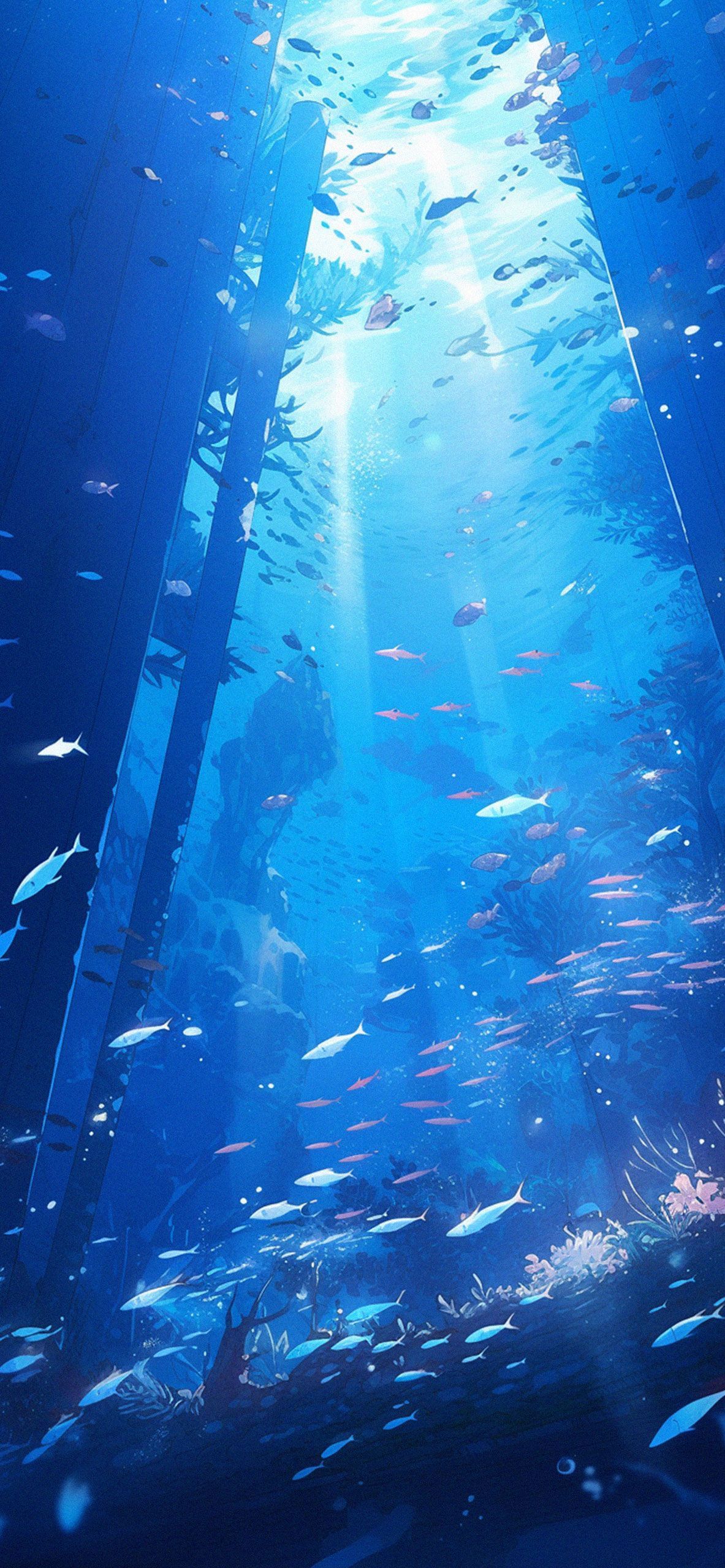 Underwater Deep Blue Aesthetic Wallpaper Wallpaper HD