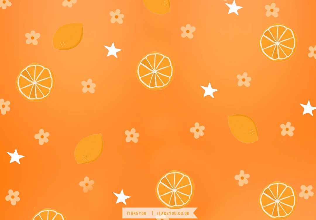 Delightful Summer Wallpaper Ideas : Orange Background For Desktop & Laptop I Take You. Wedding Readings. Wedding Ideas