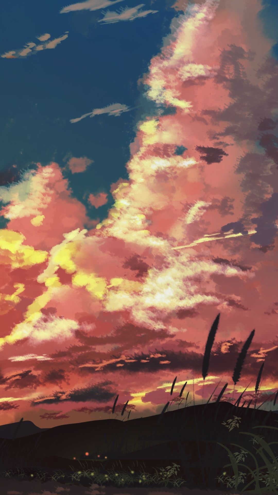 Mobile wallpaper: Anime, Sunset, Sky, Cloud, 1403954 download the picture for free