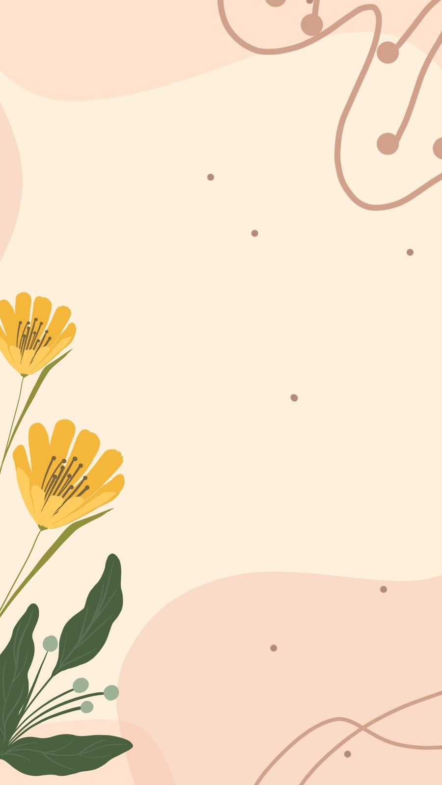 Download this free vector about hand drawn floral elements, and discover more than 10 million professional graphic resources on Freepik. - Beige, Android, books, pastel minimalist, design, retro, pastel yellow, vintage, magic, abstract, marble