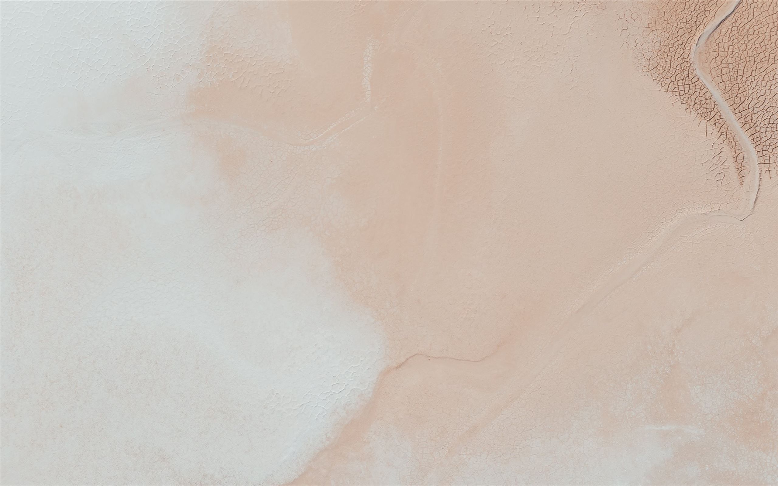 Aerial view of a white and pink salt lake - Beige