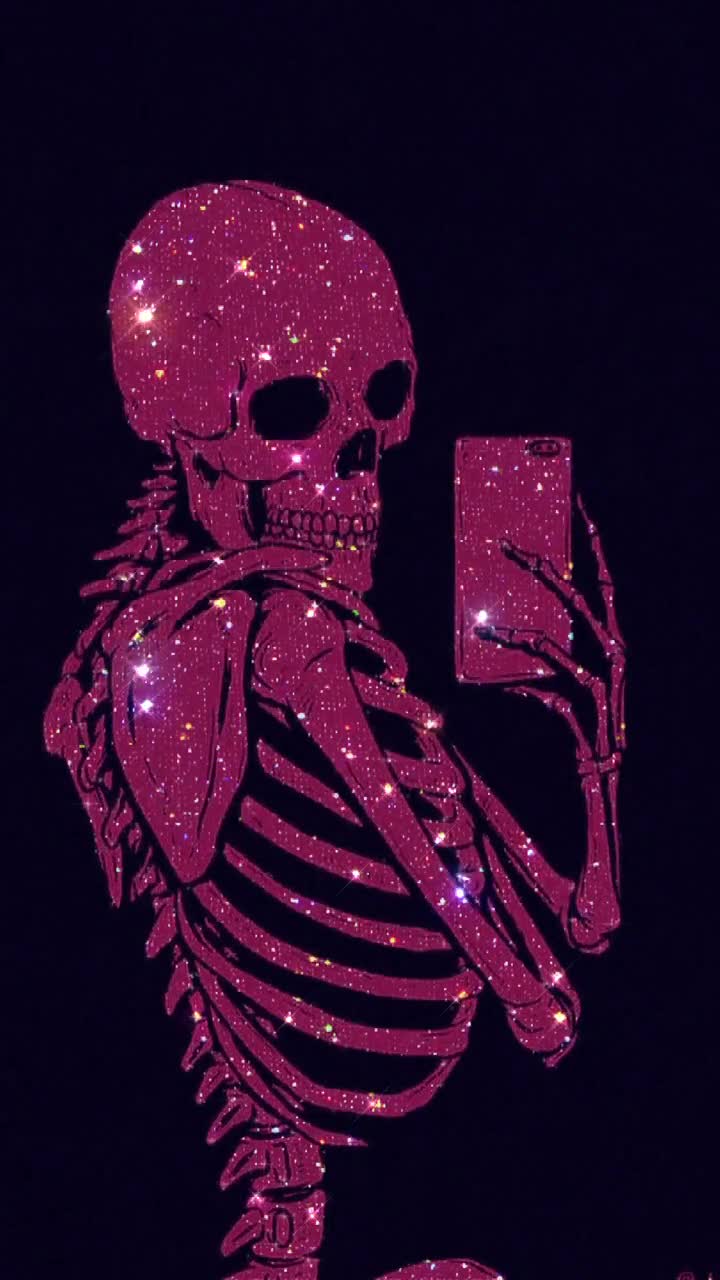 IPhone Wallpaper Girly Skeleton with high-resolution 1080x1920 pixel. You can use this wallpaper for your iPhone 5, 6, 7, 8, X, XS, XR backgrounds, Mobile Screensaver, or iPad Lock Screen - Skeleton