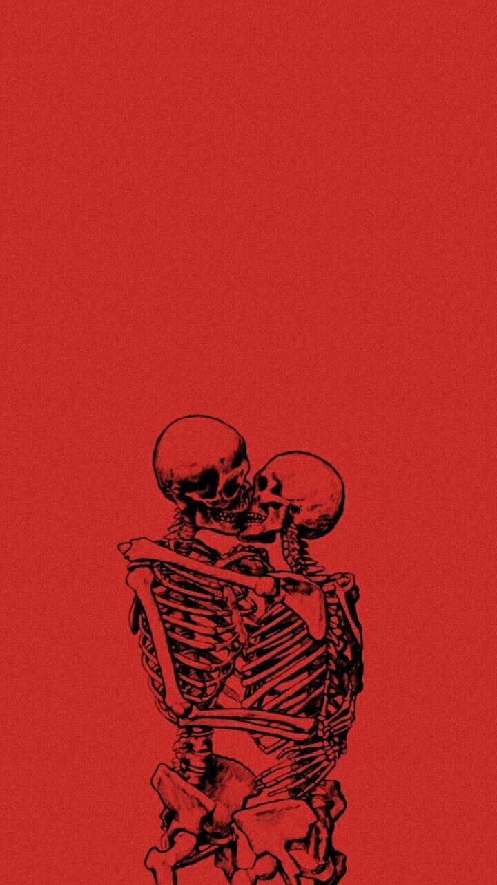 Red Skeletons Wallpaper