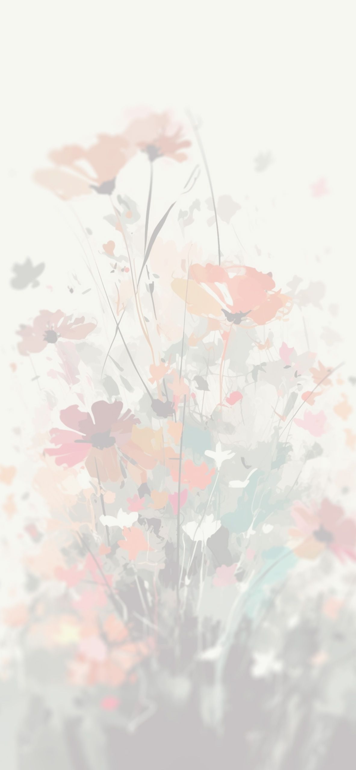 Aesthetic Flowers White Wallpaper Wallpaper for iPhone