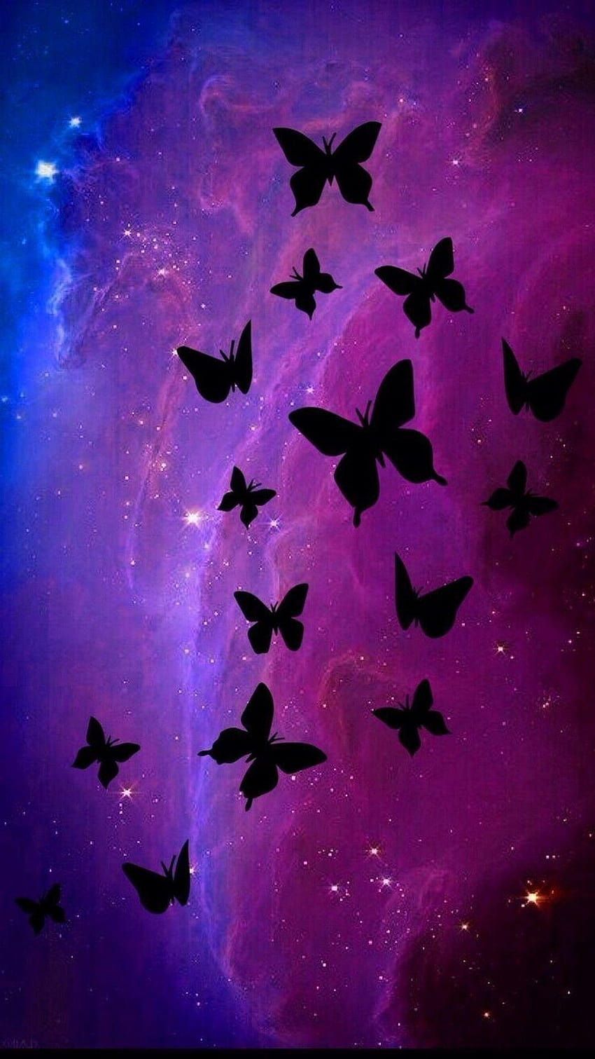 Purple butterfly aesthetic HD wallpaper