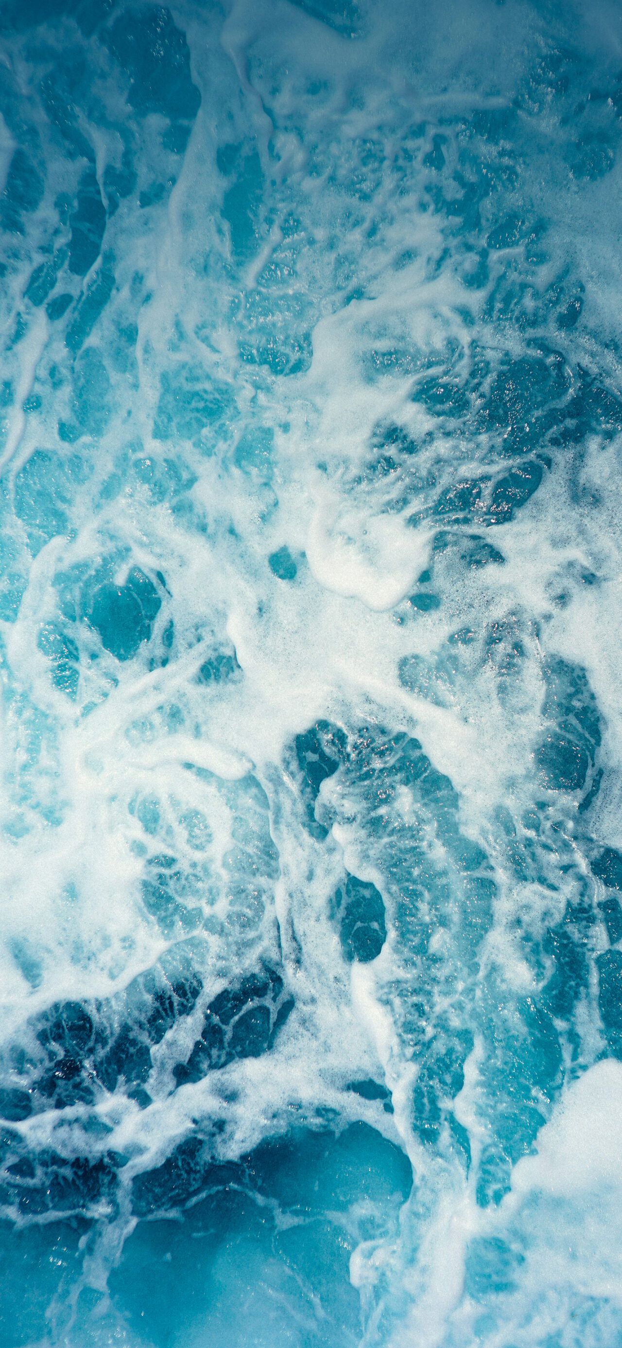 A blue and white ocean wave - Ocean