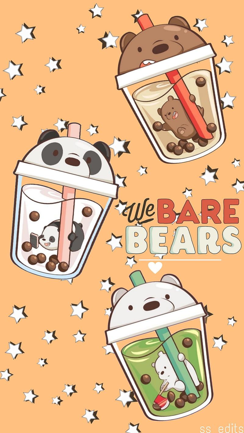 We Bare Bears wallpaper with cute panda characters. - Panda